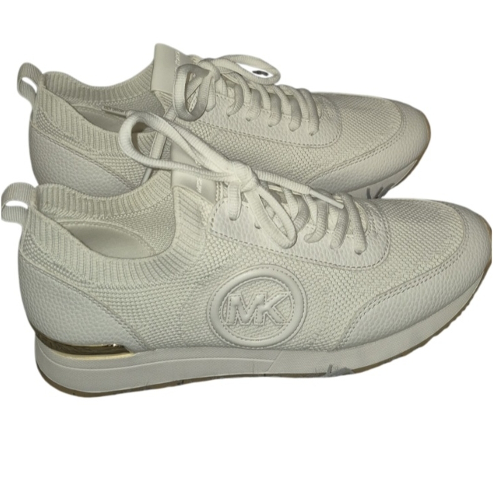 Michael Kors White Knit Sneakers - Picture 3 of 11